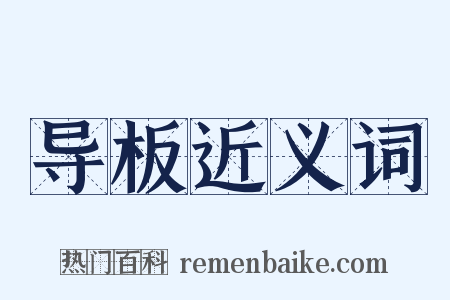 导板近义词是什么意思的图片